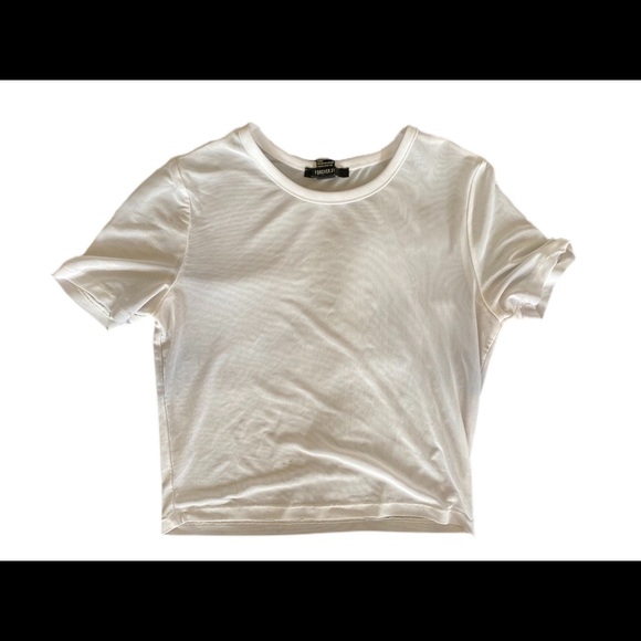 White Mesh Top - Picture 3 of 3